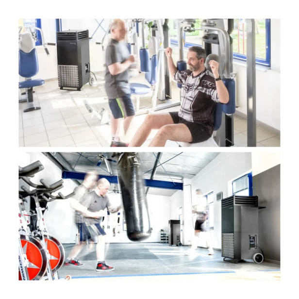 Nagy teljesítményű légtisztító Trotec TAC M bazaltszürke / fekete 