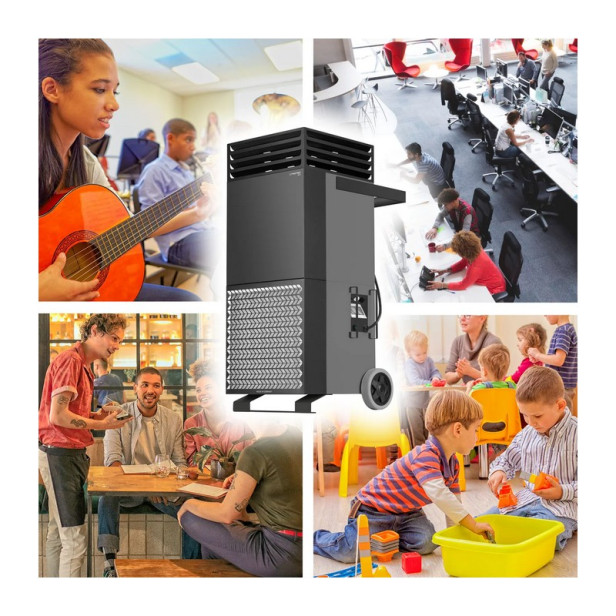 Nagy teljesítményű légtisztító Trotec TAC M bazaltszürke / fekete 