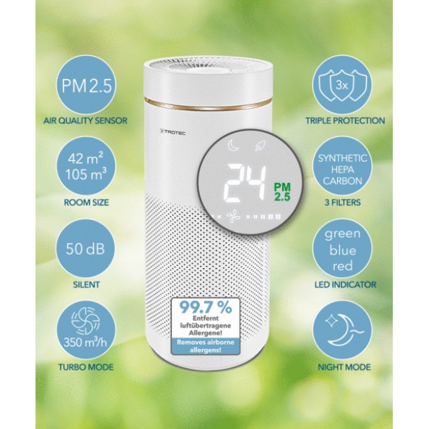 Trotec AirgoClean 170 E légtisztító max. 42 m2 